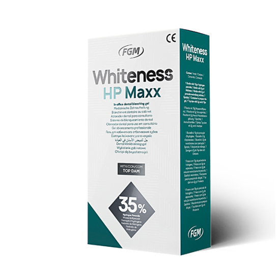 Blanqueador Whiteness HP Maxx 35% 3 pacientes, FGM