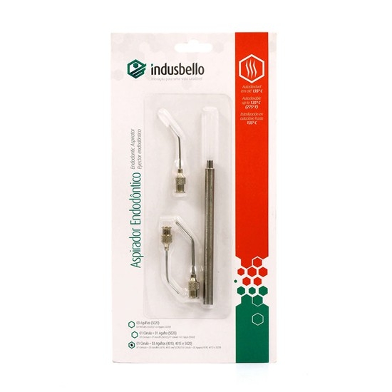 Conjunto de aspiración endodóntico con 3 puntas, Indusbello