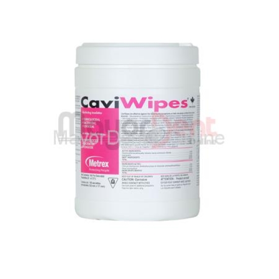 Tarro c/toallas de limpieza superficies Caviwipes 160 und, Metrex