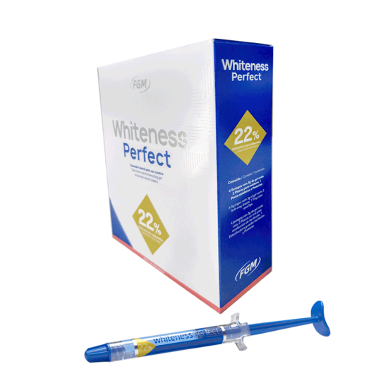 Blanqueador Whiteness Perfect 22% Caja x 4 Jeringas, FGM