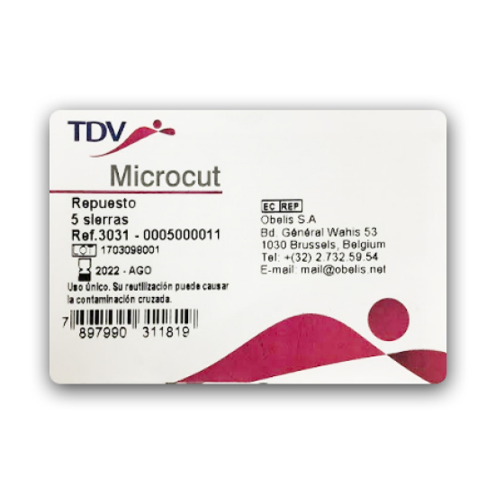 Respuesto de Sierras, Microcut por 5 Unidades, TDV