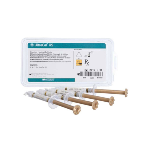 UltraCal® XS, Pasta Hidróxido de Calcio, 4 jgas 1,2 ml, Ultradent