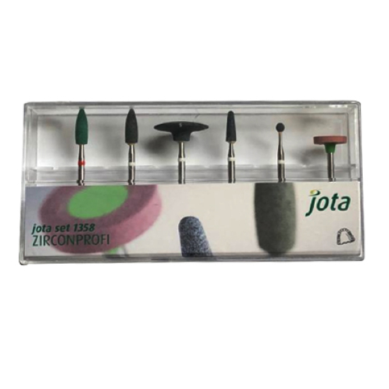 Kit piedras pulido zirconio x 6 uds, Cod. 1358, Jota