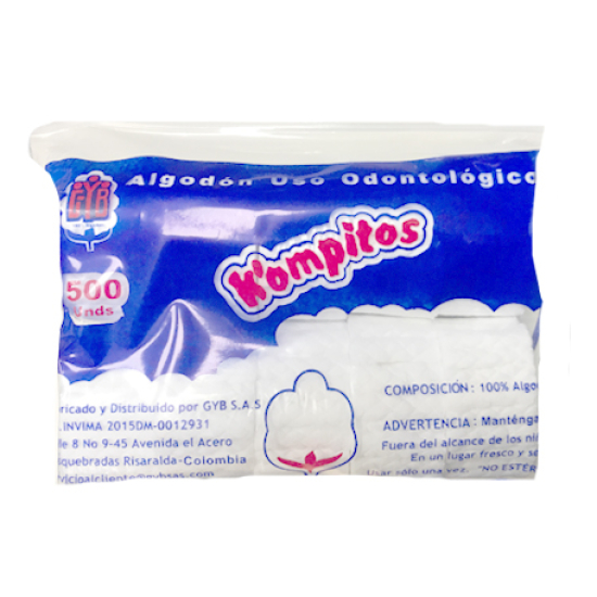 Paquete de tórulas trenzadas nro 2 x 500 uds, Kompito's