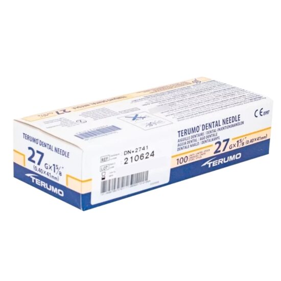 Caja agujas carpule largas x 100 unidades 27g x 1 5/8, Terumo