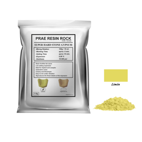 Yeso Extra Duro Resin Rock Tipo 5 Super Lemon, VELMIX.