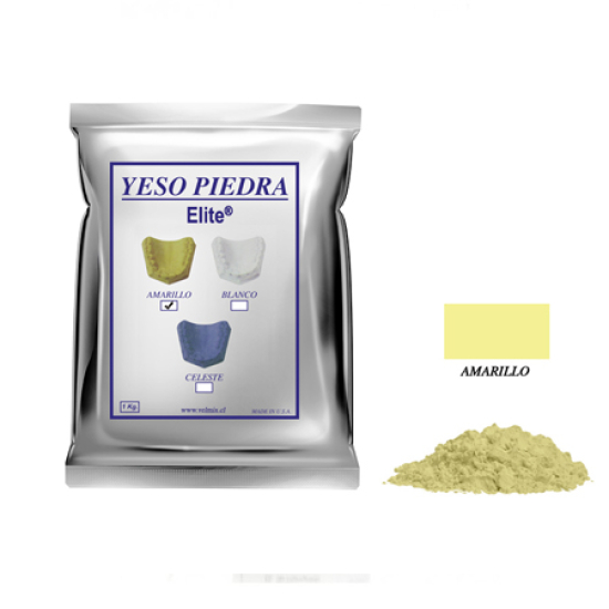 Yeso Piedra Amarillo Élite Tipo III, 1kg