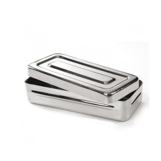 Caja metálica, acero inox., 20x10x4, DENPHER