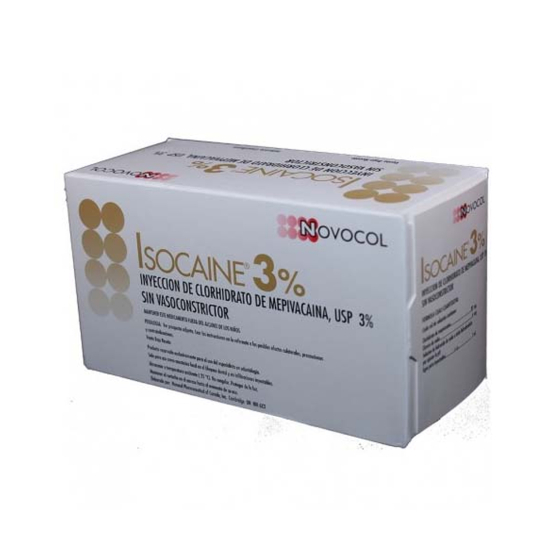 Caja Anestesia Isocaina 3% Novocol