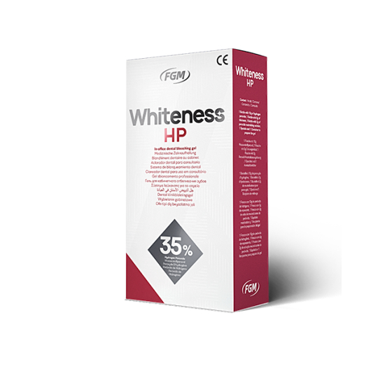 Blanqueador Whiteness HP 35% kit 3 pacientes c/ Top Dam, FGM