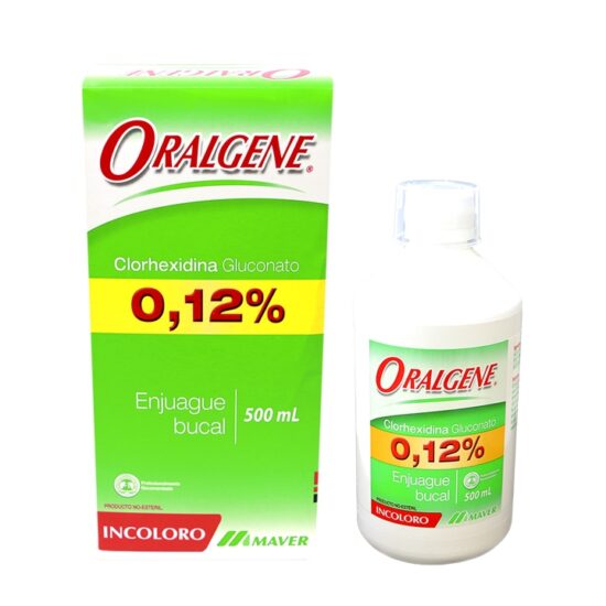 Clorhexidina Oralgene 500 ml. Laboratorio Maver