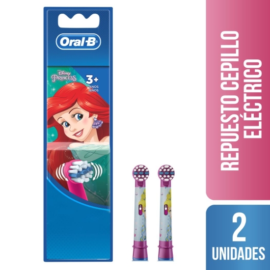 Cabezales De Repuesto Para Cepillo de dientes Eléctrico Oral-B Disney Princess 2 Unidades