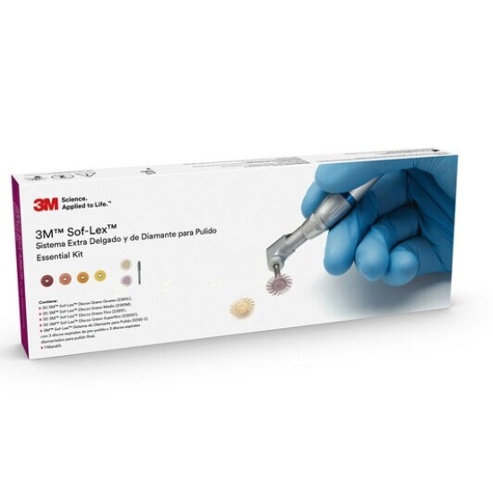 Kit Soflex x 120 Uds + 6 Soflex Diamond + Mandril, 3M.