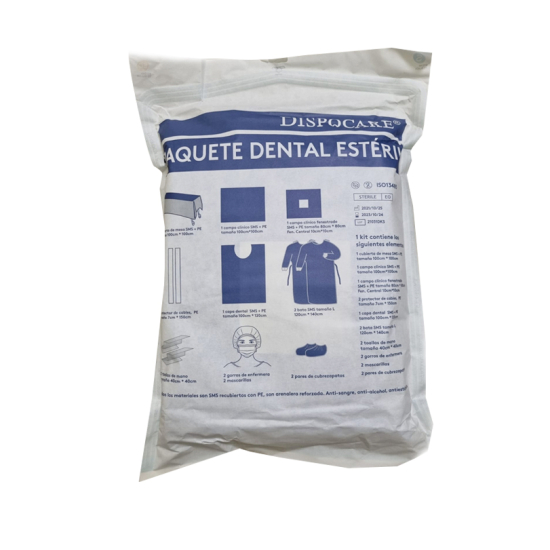 Paquete odontológico esteril kit, DCARE