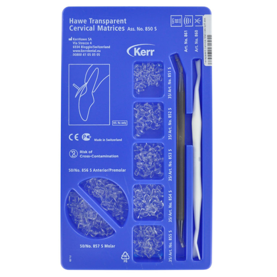 Hawe Transparent Kit Matrices Cervicales, Kerr