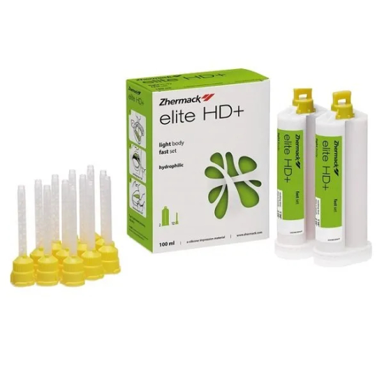 Zhermack Elite Light Body Fast 2 Cartucho x 50ml+12 Puntas