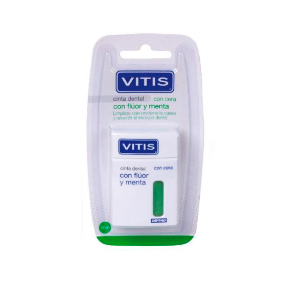 Vitis Cinta Dental Flúor y Menta 50 mts, DENTAID.