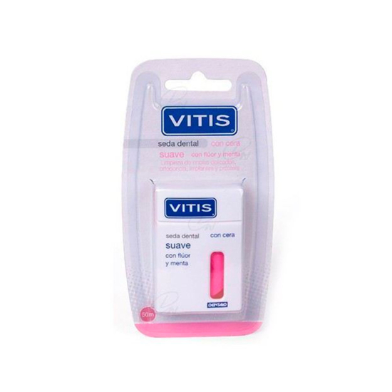 Vitis Seda Dental Suave Flúor y Menta 50mts, DENTAID.