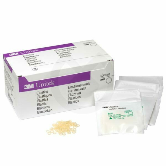 Elásticos Intraorales Heavy 6 Oz. Caja x 3.000 uds, 3M UNITEK.