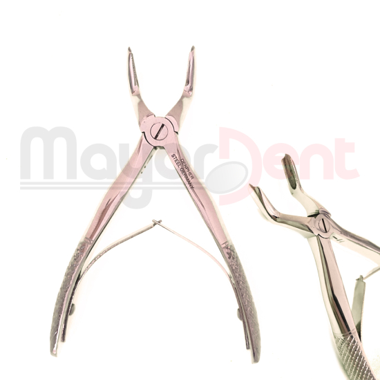 Forceps pediátrico bayoneta americano grueso C/ espolón, Denpher