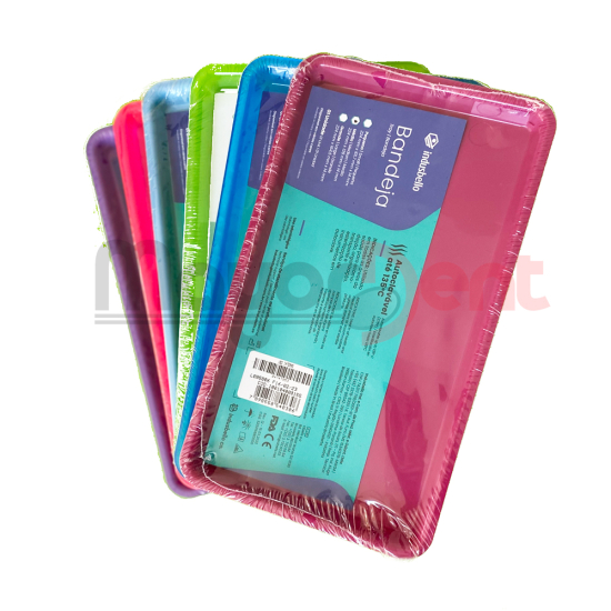 Indus bandeja plástica autoclave mediana dif. colores