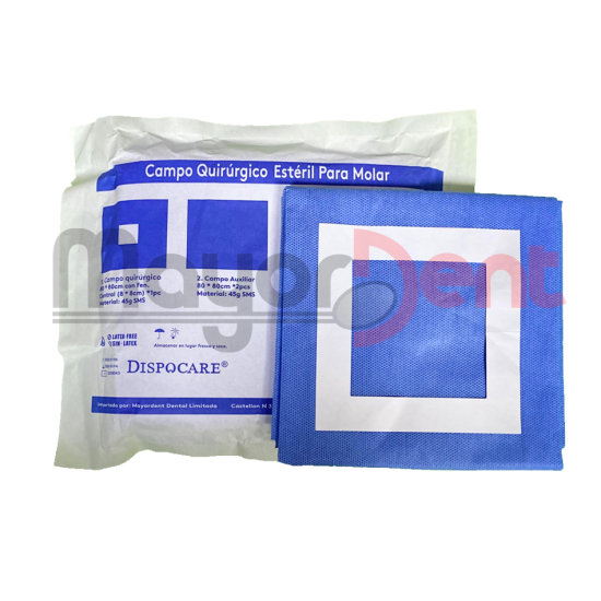 Kit tercer molar estéril 80x80 c/ fen. 8x8 cms, DCARE