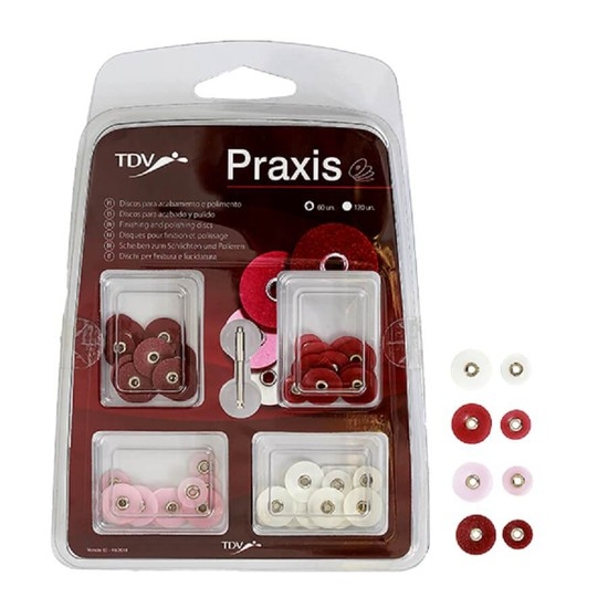 Praxis Discos de Lija Surtidos x 120 Uds + Mandril, TDV