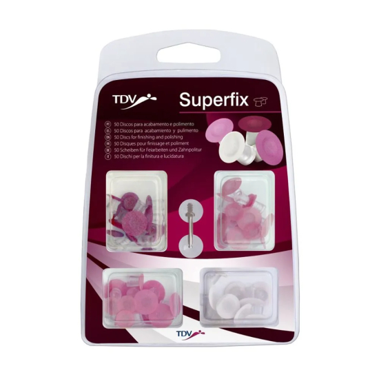 SuperFix 50 Discos Lijas Surtidas + Mandril, TDV