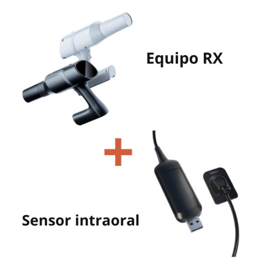 Equipo Rx portatil Ai Ray + Sensor Rx Intraoral i-Sensor H2, DTE