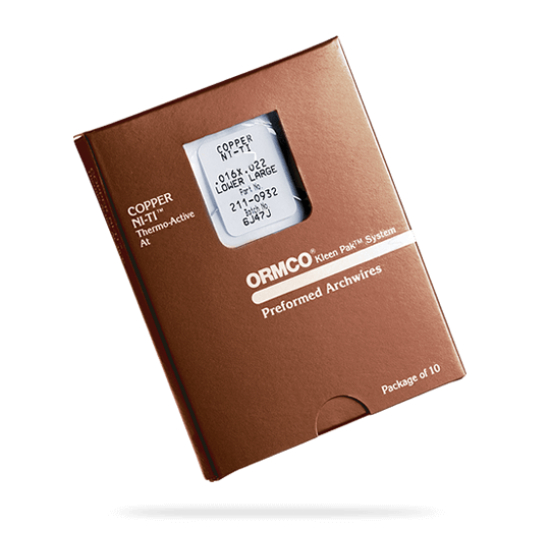 Arcos Tru Arch Copper Ni-ti 27° C x 10 Uds, ORMCO.