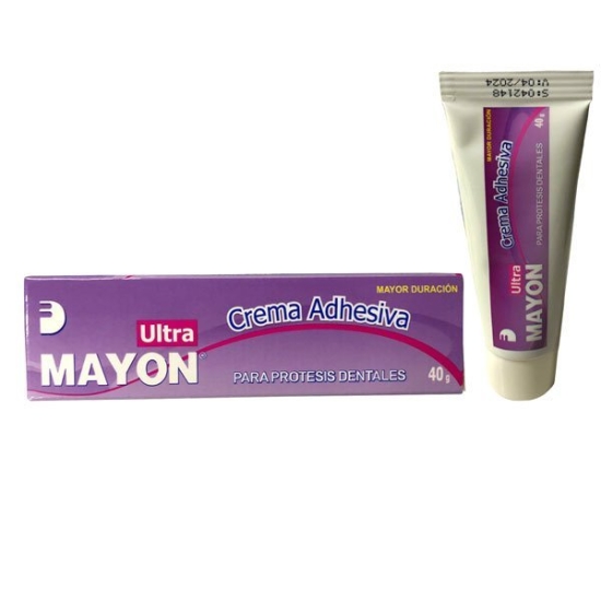 Crema Adhesiva p/ Prótesis, Ultra Fuerte 40 Grs, MAYON.