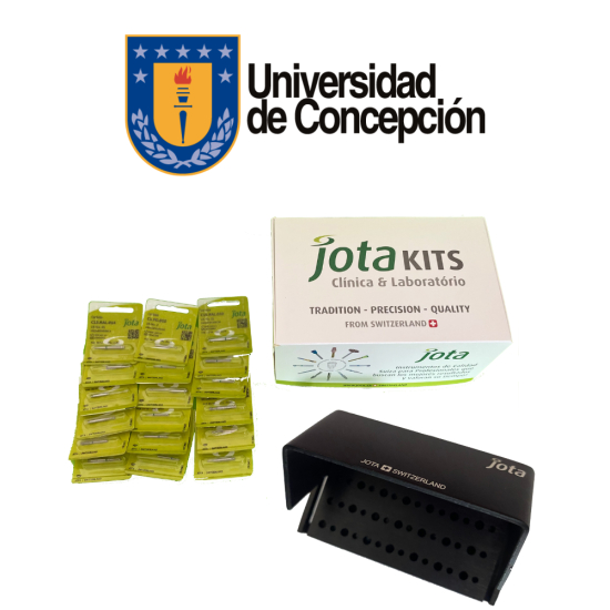 Kit Piedras y Fresas Odontopediatría 4to. Año UDEC 2025 x 19 Unidades + Fresario Jota Suiza.