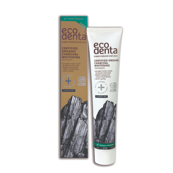 Pasta Dental Orgánica Blanqueadora con Carbón 75ml, EcoDenta.