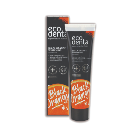 Pasta Dental Blanqueadora Black Orange 100ml, EcoDenta.