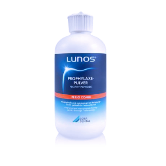 Lunos polvo para profilaxis Perio Combi pack 4 botellas x 100grs, Durr Dental