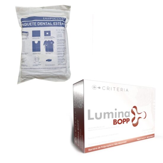 Oferta Caja paquete odontológico x 20 pack + regalo barreras polipropileno Lumina Bopp 20x30
