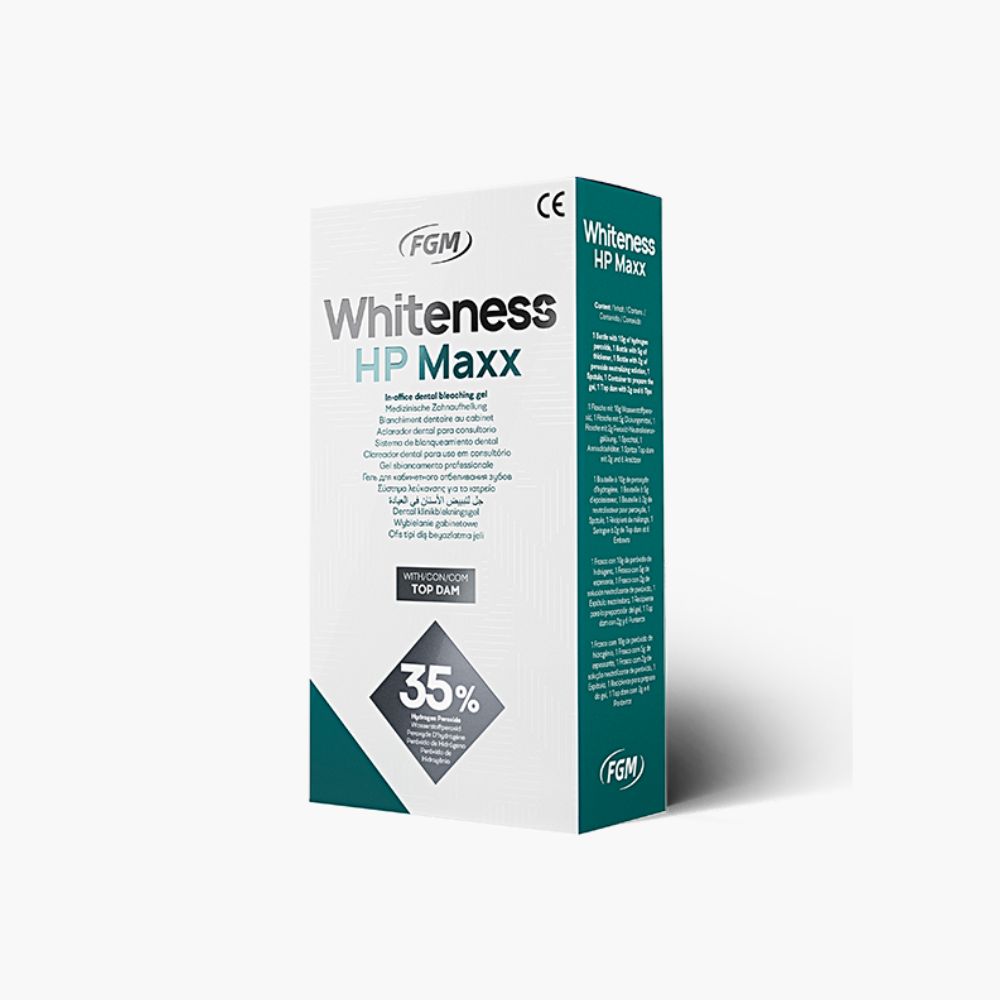 Blanqueador Whiteness HP Maxx 35% 3 pacientes, FGM