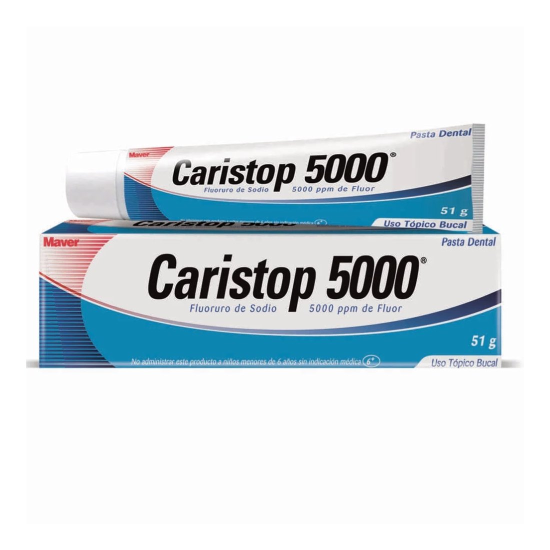 Pasta dental con fluor Caristop 5000, Laboratorio Maver