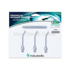 Conjunto de aspiración endodóntico con 3 puntas, Indusbello