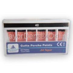 #40 .04 Conos Gutta Percha Taper, FKG