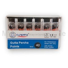 #40 Conos Gutapercha, Punta de Color, Gapadent