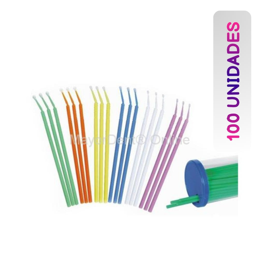 Microbrush caja x 100 unidades c/u