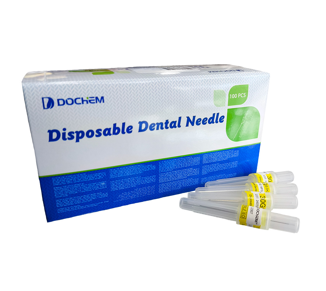 Caja agujas carpule largas o cortas x 100 uds, Dochem.