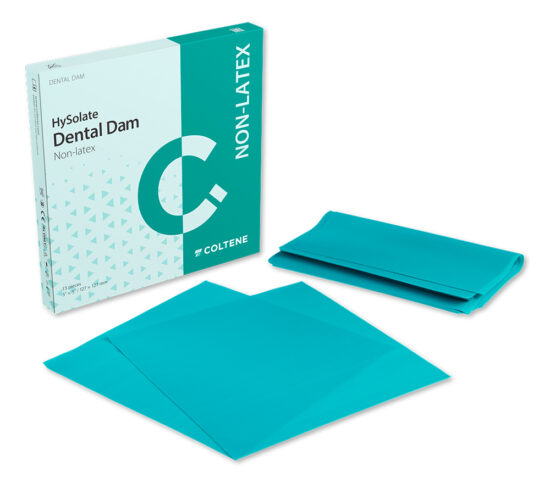 Goma Dique Verde, cort 5x5, por 52 Láminas, Hygenic
