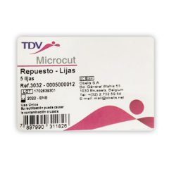 Repuesto de Lijas, Microcut por 5 unidades, TDV