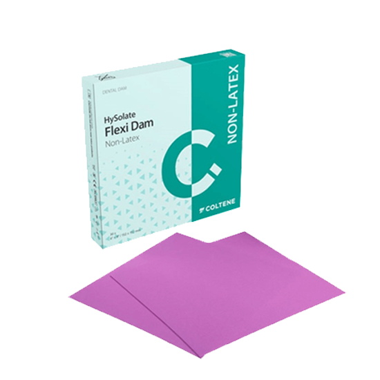 Goma Dique, Flexidam Lila 6X6, 30 Láminas, COLTENE