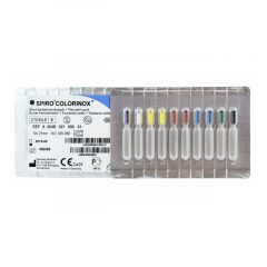 Tiranervios cortos Spiro Colorinox 10uds x 21mm, Dentsply Maillefer