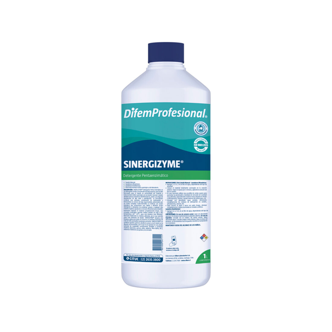 Detergente Enzimático Sinergizyme x 1 Litro, Difem