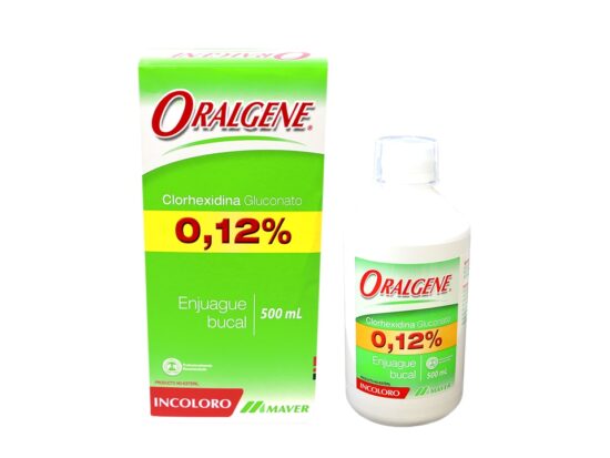 Clorhexidina Oralgene 500 ml. Laboratorio Maver