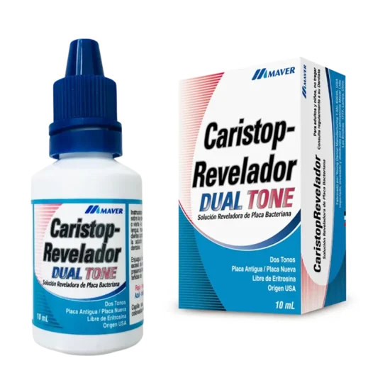 Revelador de placa bacteriana Caristop Dual Tone, Laboratorio Maver